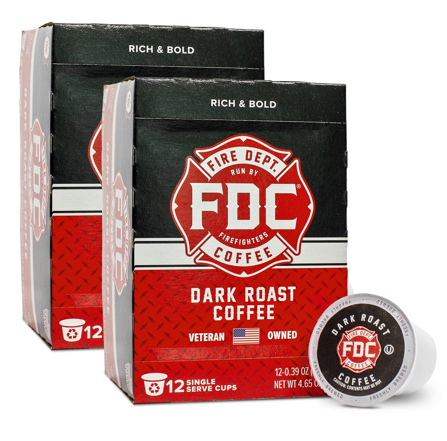 Fire Dept Coffee Dark Roast Pods
