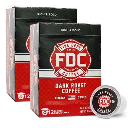 Fire Dept Coffee Dark Roast Pods