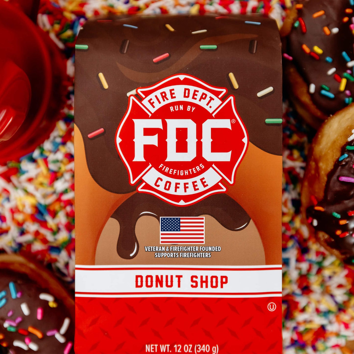 Fire Department Coffee Donut Shop Medium Roast Ground Coffee & Whole Bean Coffee