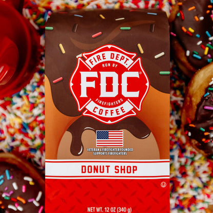 Fire Department Coffee Donut Shop Medium Roast Ground Coffee & Whole Bean Coffee