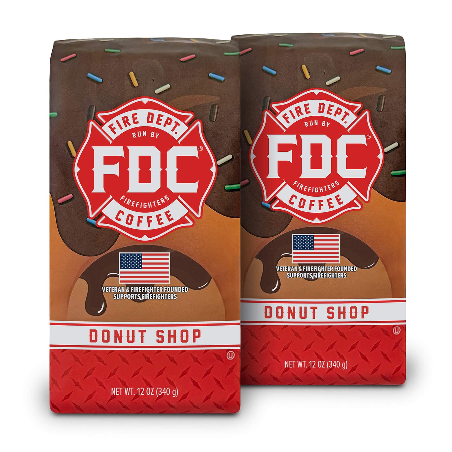 Fire Department Coffee Donut Shop Medium Roast Ground Coffee & Whole Bean Coffee