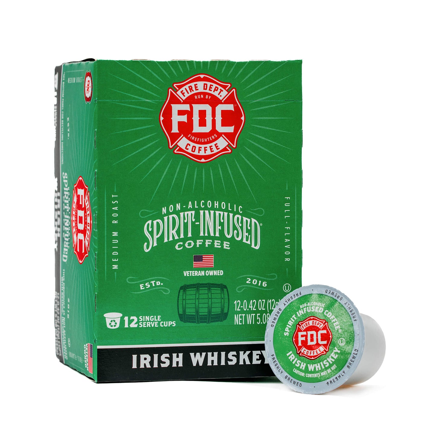Fire Department Coffee Irish Whiskey Infused Coffee Pods