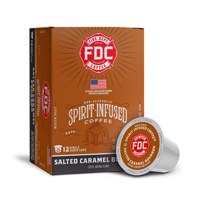 Fire Department Coffee Salted Caramel Bourbon Infused Coffee Pods