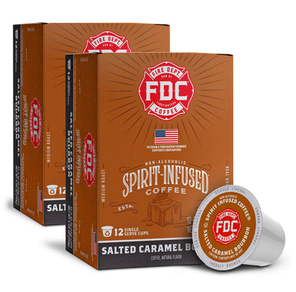 Fire Department Coffee Salted Caramel Bourbon Infused Coffee Pods