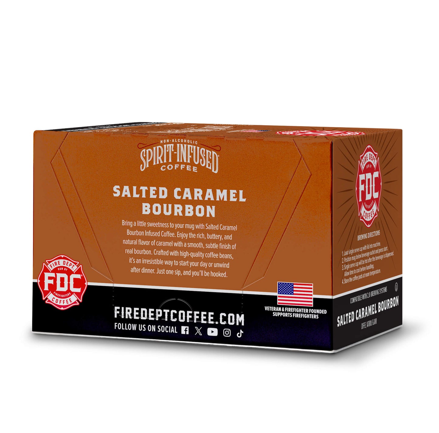 Fire Department Coffee Salted Caramel Bourbon Infused Coffee Pods