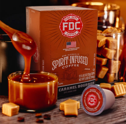 Fire Department Coffee Salted Caramel Bourbon Infused Coffee Pods