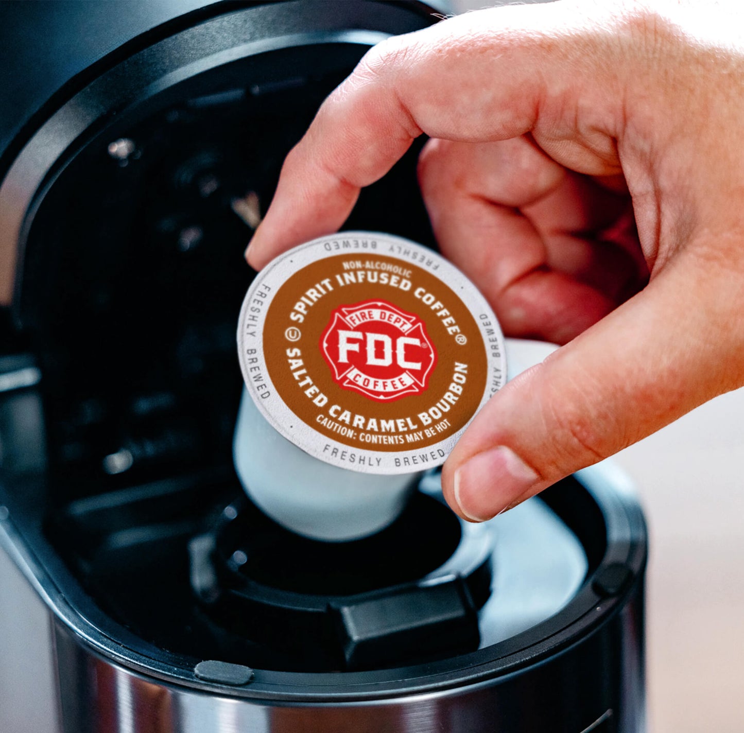 Fire Department Coffee Salted Caramel Bourbon Infused Coffee Pods