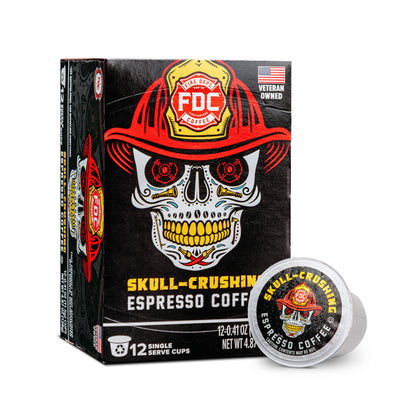Fire Department Coffee Skull Crushing Espresso Coffee Pods