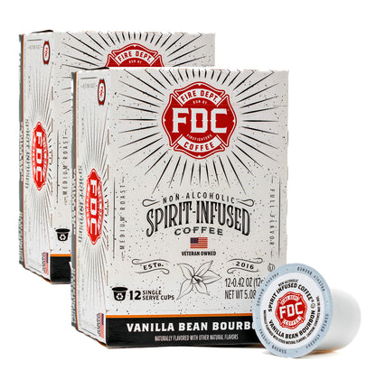 Fire Department Coffee Vanilla Bean Bourbon Infused Coffee Pods