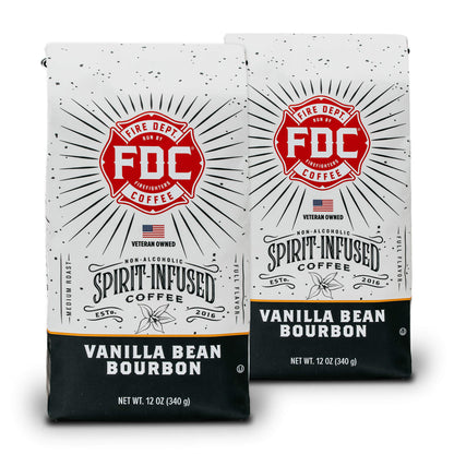 Fire Department Coffee Vanilla Bean Bourbon Infused Coffee