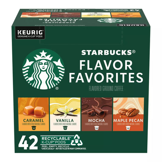 Starbucks Flavor Favorites Variety Pack Keurig K-Cup Coffee Pods - 42ct