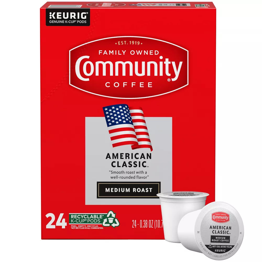 Community Coffee American Classic Medium Roast K-Cup Pods
