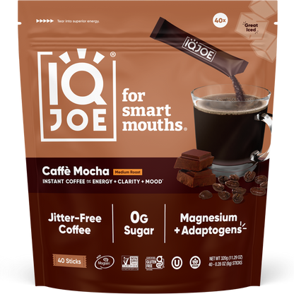 IQJOE Caffè Mocha Instant Coffee Sticks (40ct)