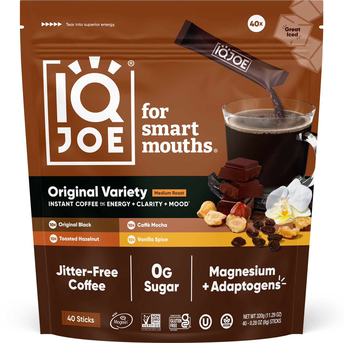 IQJOE Original Variety Instant Coffee Sticks – Value Pack