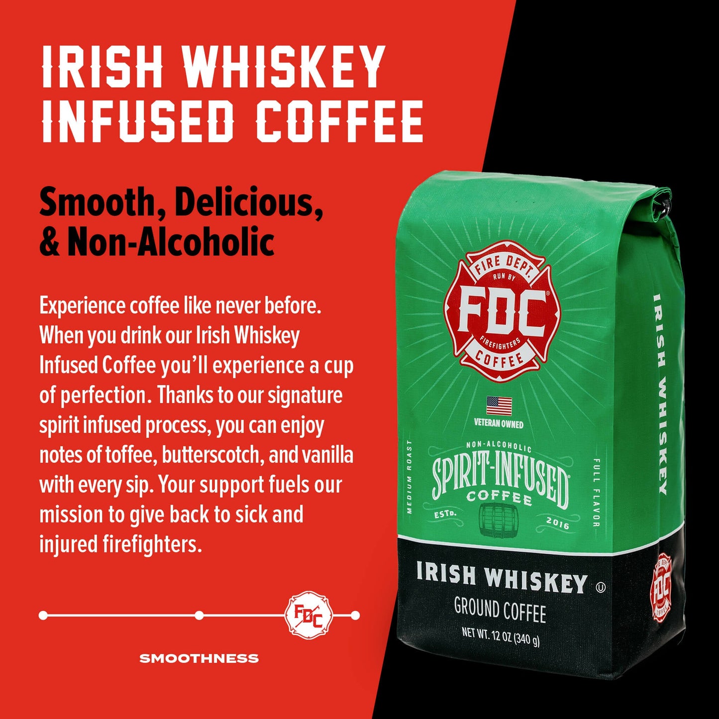 Fire Department Coffee Irish Whiskey Infused Coffee