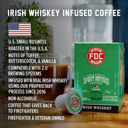 Fire Department Coffee Irish Whiskey Infused Coffee Pods