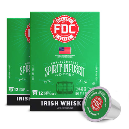 Fire Department Coffee Irish Whiskey Infused Coffee Pods