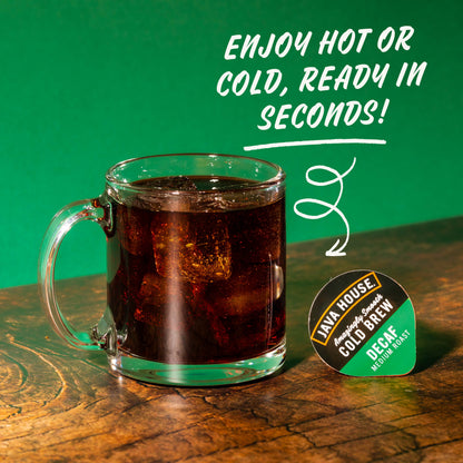 Java House Cold Brew Coffee Pods Decaf | Peel & Pour Cold Brew Coffee