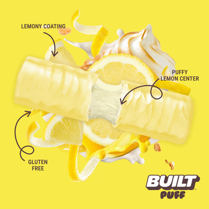 Lemon Meringue Pie Puff Protein Bar | Built High Protein Snack