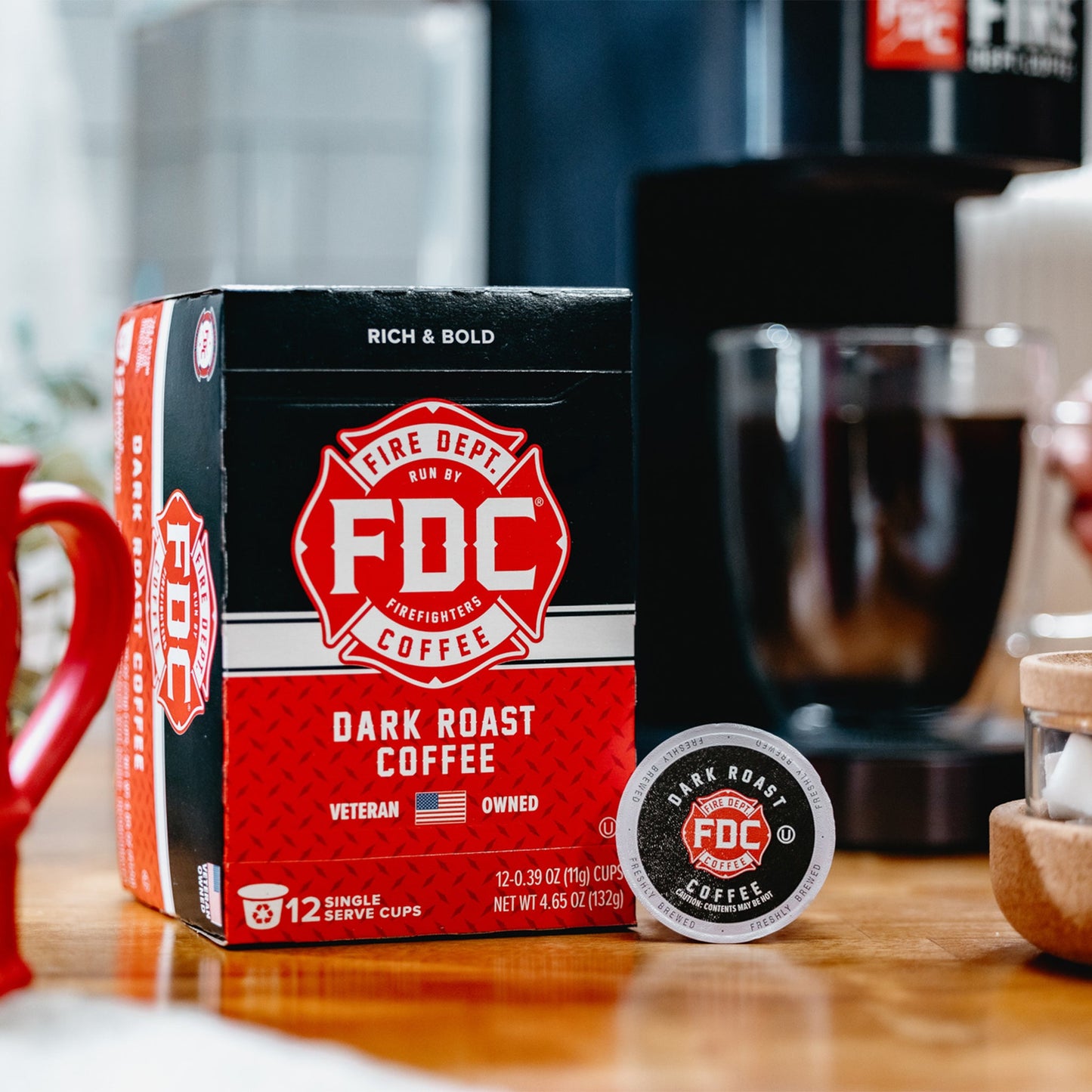 Fire Dept Coffee Dark Roast Pods