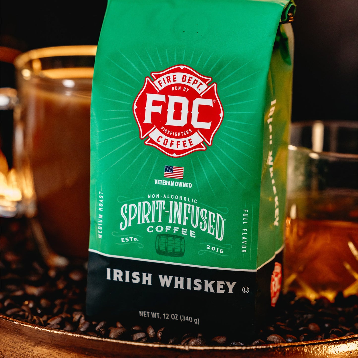Fire Department Coffee Irish Whiskey Infused Coffee