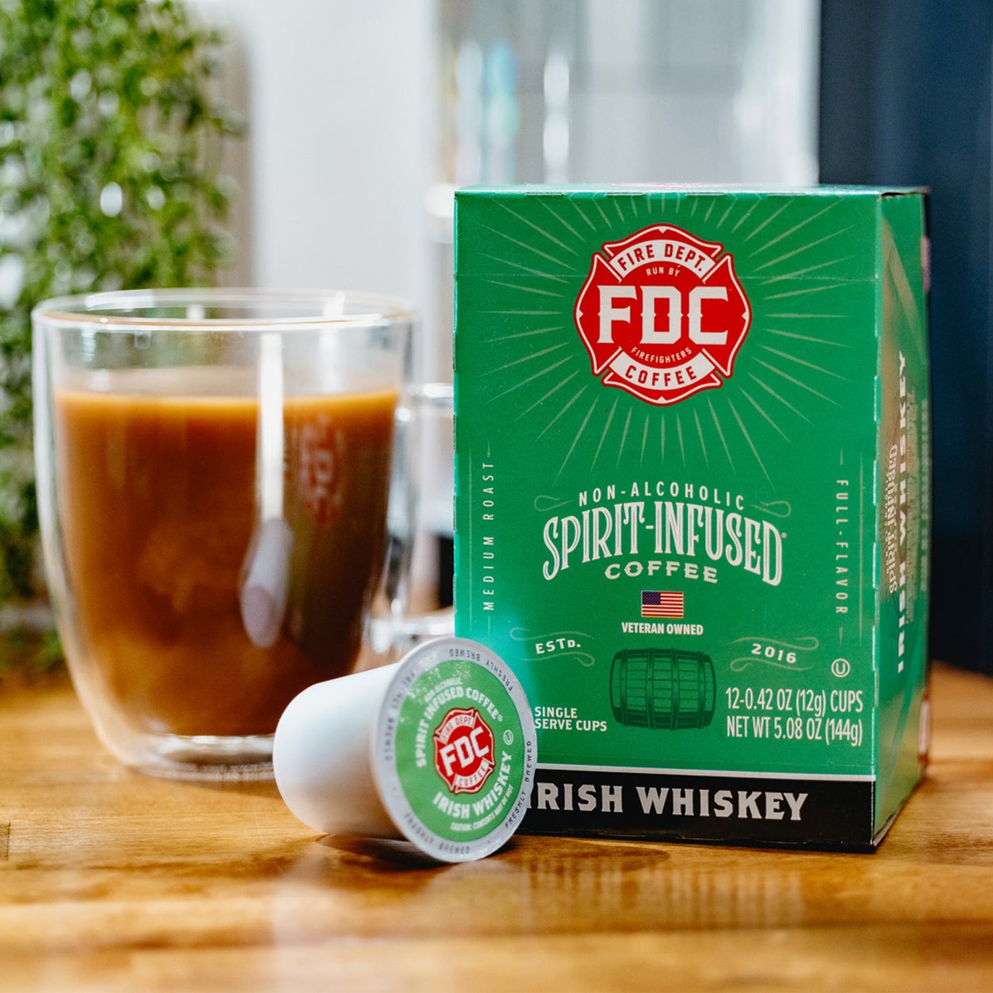 Fire Department Coffee Irish Whiskey Infused Coffee Pods