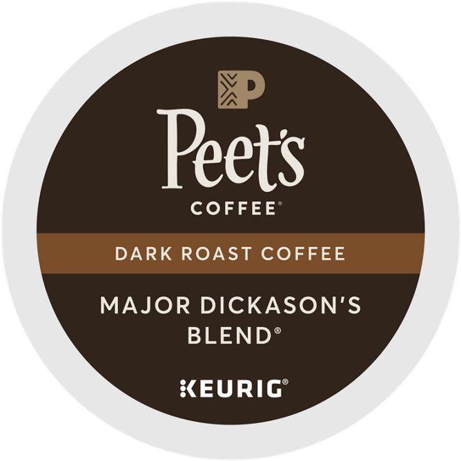 Peet’s Major Dickason’s Blend coffee K-Cup box