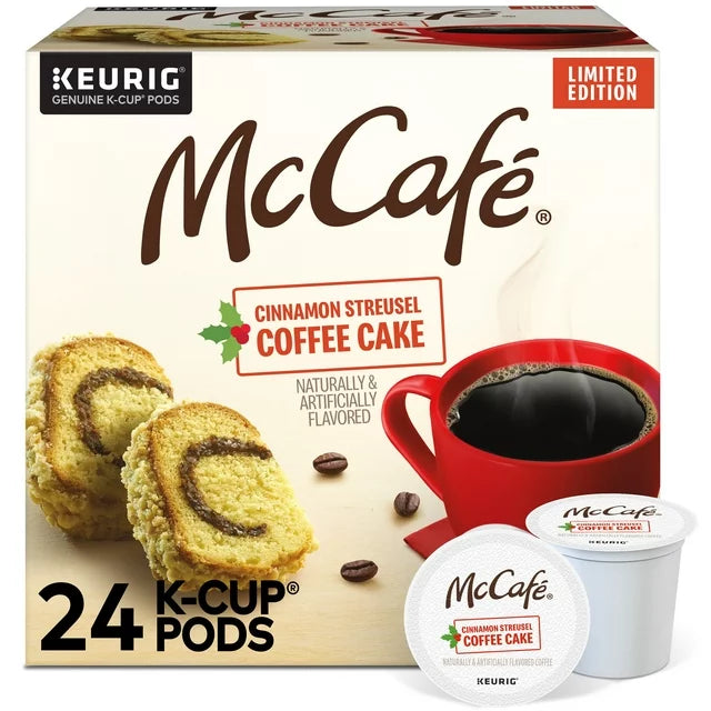 McCafe Cinnamon Streusel Coffee Cake Coffee
