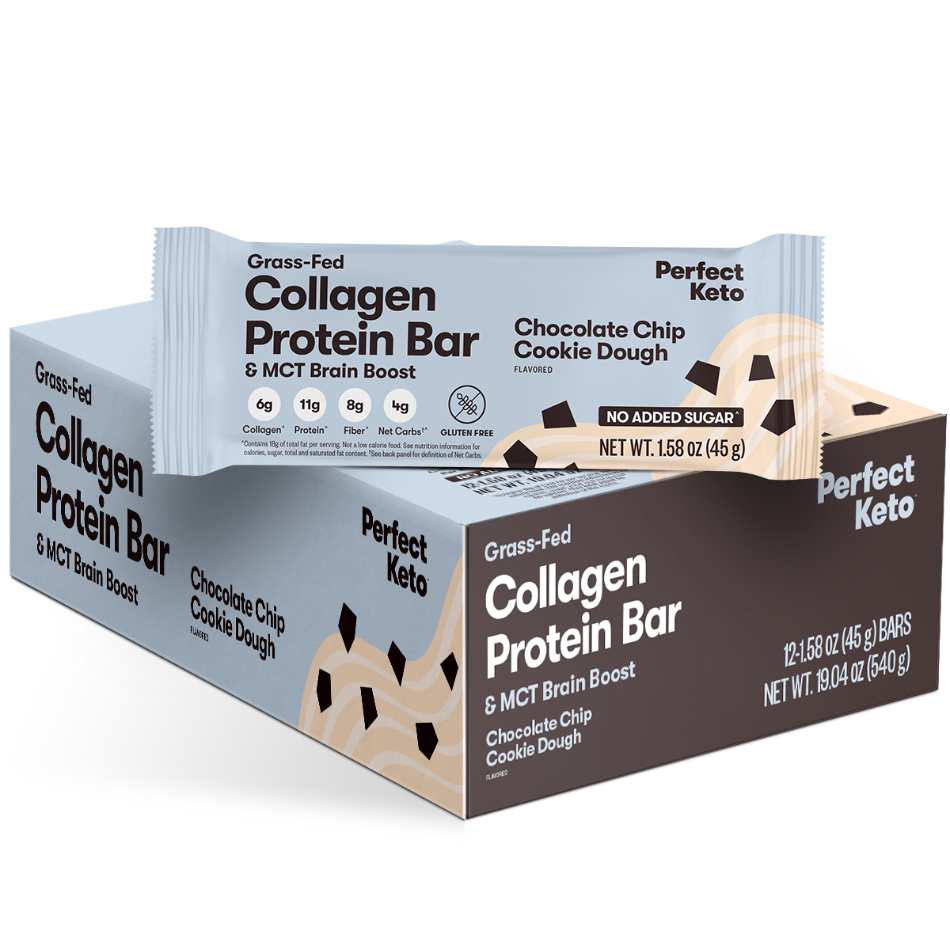 Collagen Protein Bars with MCT | Low Carb Keto Protein Bars