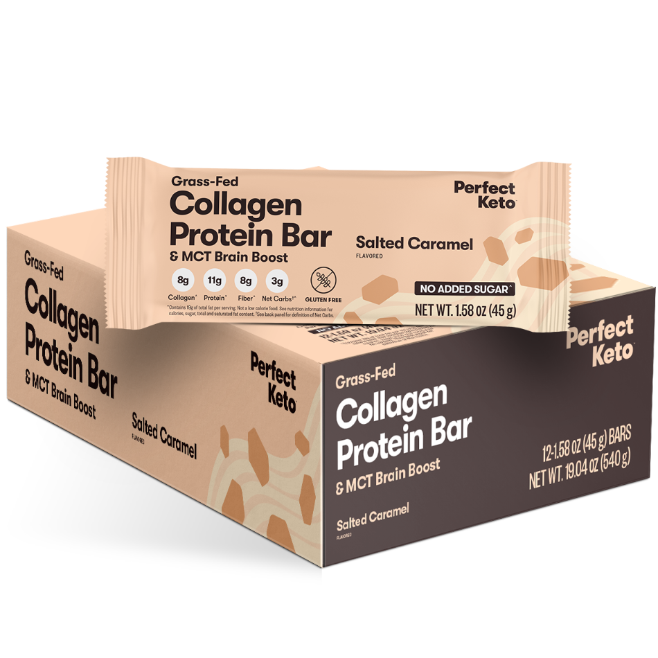 Collagen Protein Bars with MCT | Low Carb Keto Protein Bars