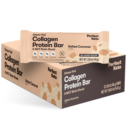 Collagen Protein Bars with MCT | Low Carb Keto Protein Bars