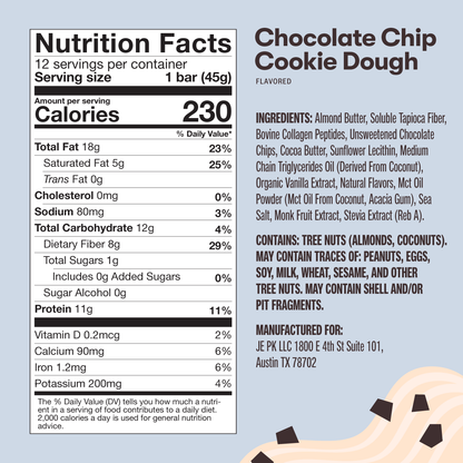 Collagen Protein Bars with MCT | Low Carb Keto Protein Bars