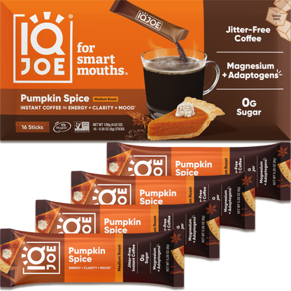 IQJOE Pumpkin Spice Instant Coffee Mix Sticks