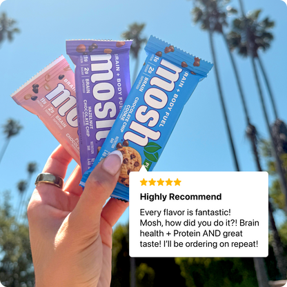 MOSH Plant Powered Variety Pack Protein Bars – 15 Pack