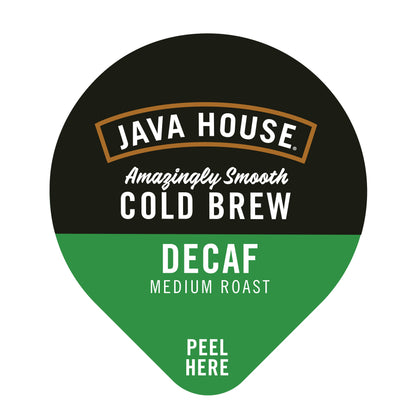 Java House Cold Brew Coffee Pods Decaf | Peel & Pour Cold Brew Coffee