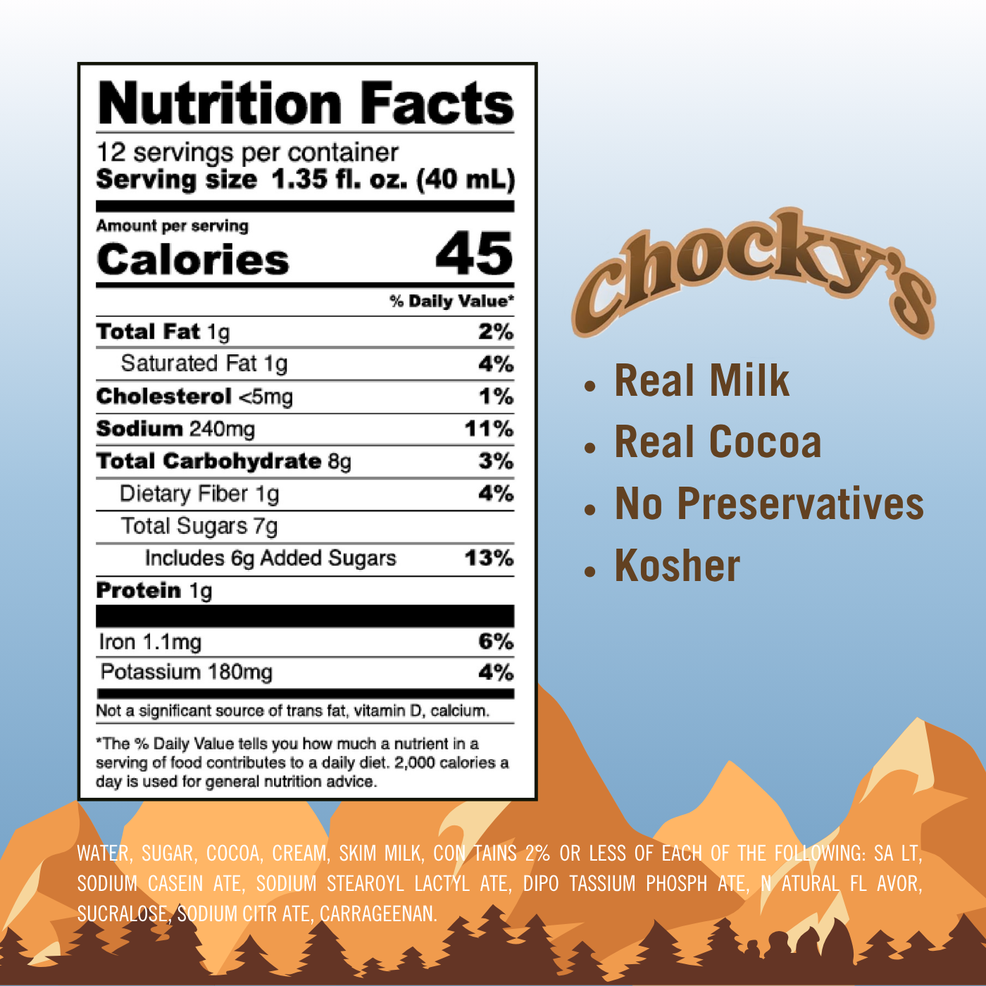 Chocky's Hot Cocoa Made with Real Milk Pods