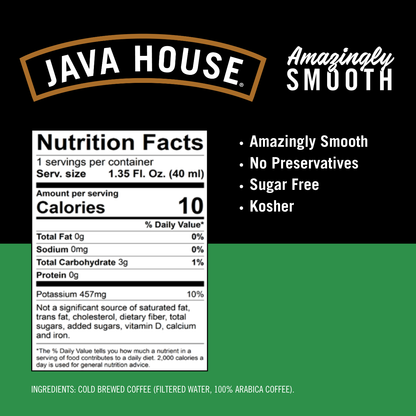 Java House Cold Brew Coffee Pods Decaf | Peel & Pour Cold Brew Coffee