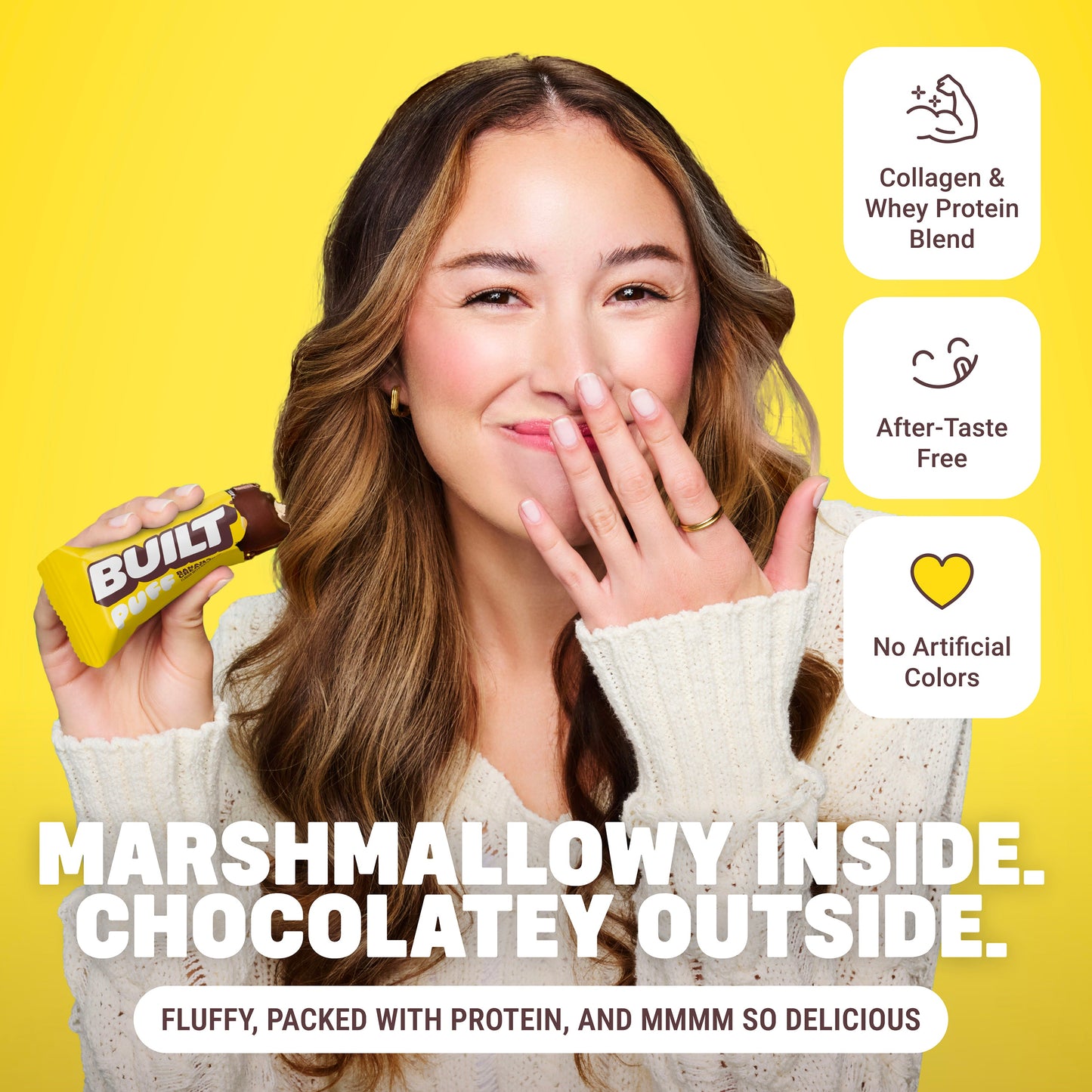 Built Banana Cream Pie Puff Protein Bar – 12 Count Box
