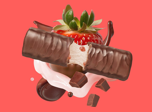 Strawberries N Cream Puff Protein Bar | Built High Protein Snack