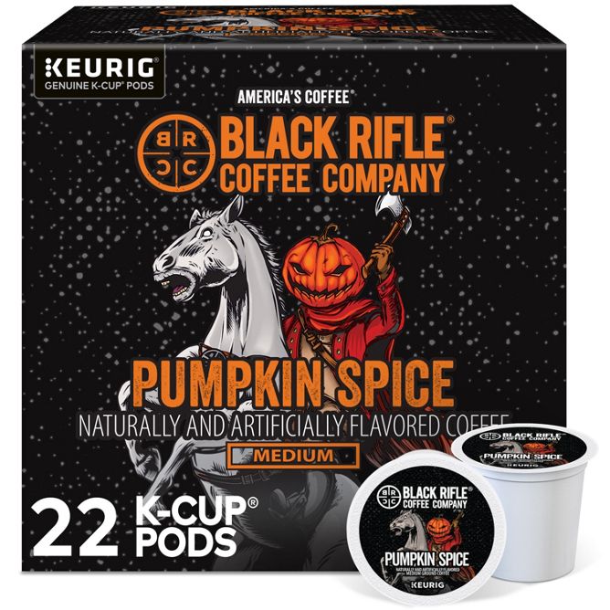 Black Rifle Coffee Pumpkin Spice Medium Roast Coffee K-Cup Pods