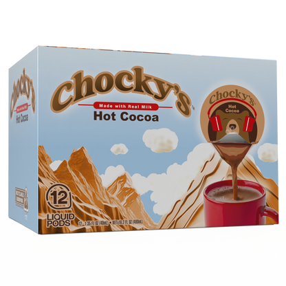 Chocky's Hot Cocoa Made with Real Milk Pods