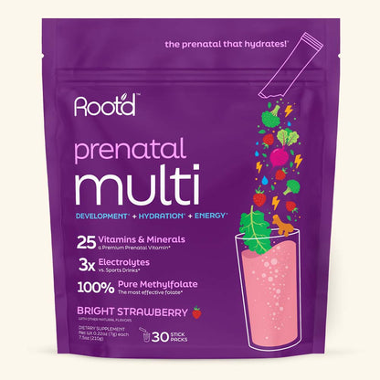 Root'd Essential Prenatal Nutrition + Electrolytes with DHA
