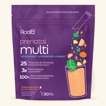 Root'd Essential Prenatal Nutrition + Electrolytes with DHA