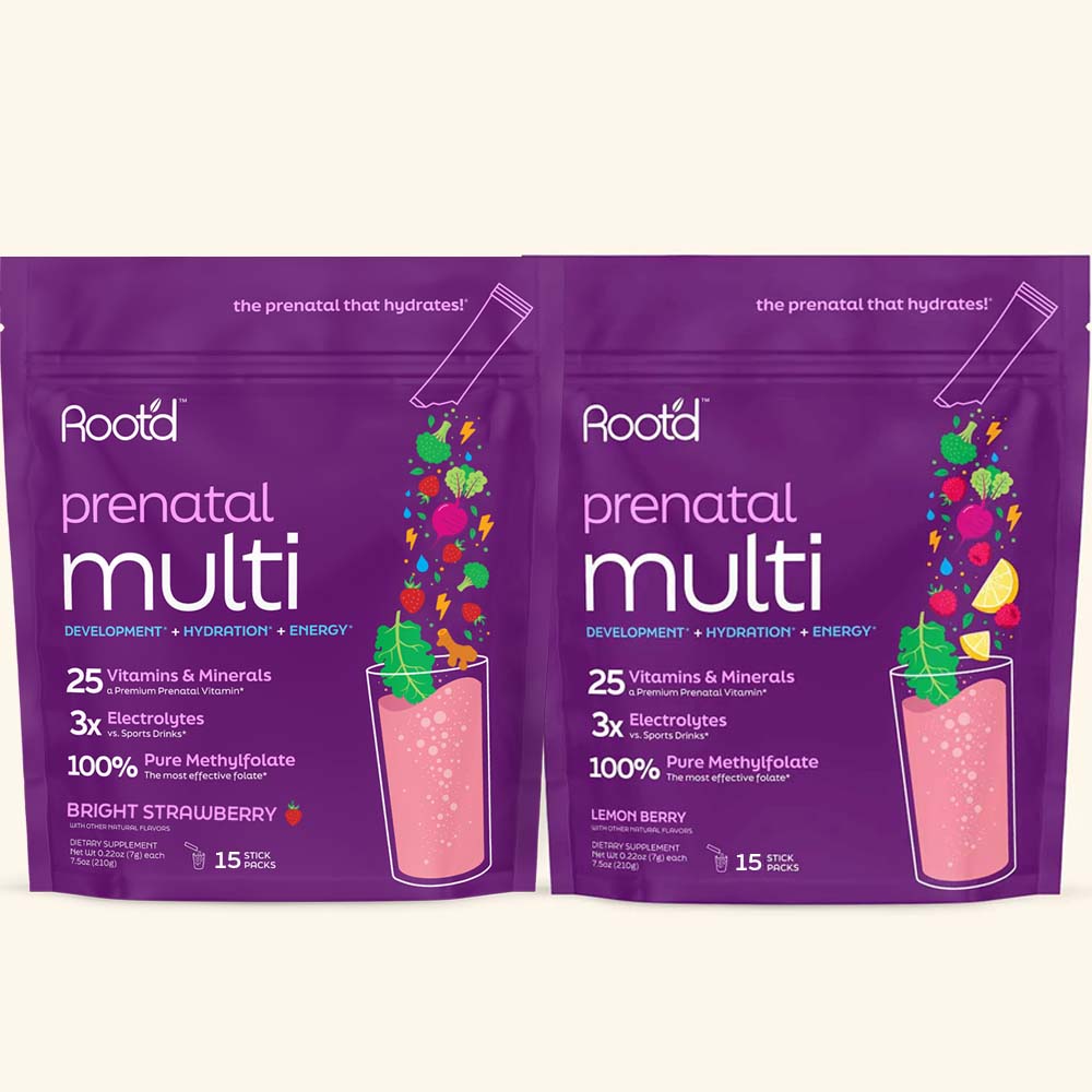 Root'd Essential Prenatal Nutrition + Electrolytes with DHA