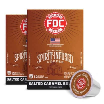 Fire Department Coffee Salted Caramel Bourbon Infused Coffee Pods