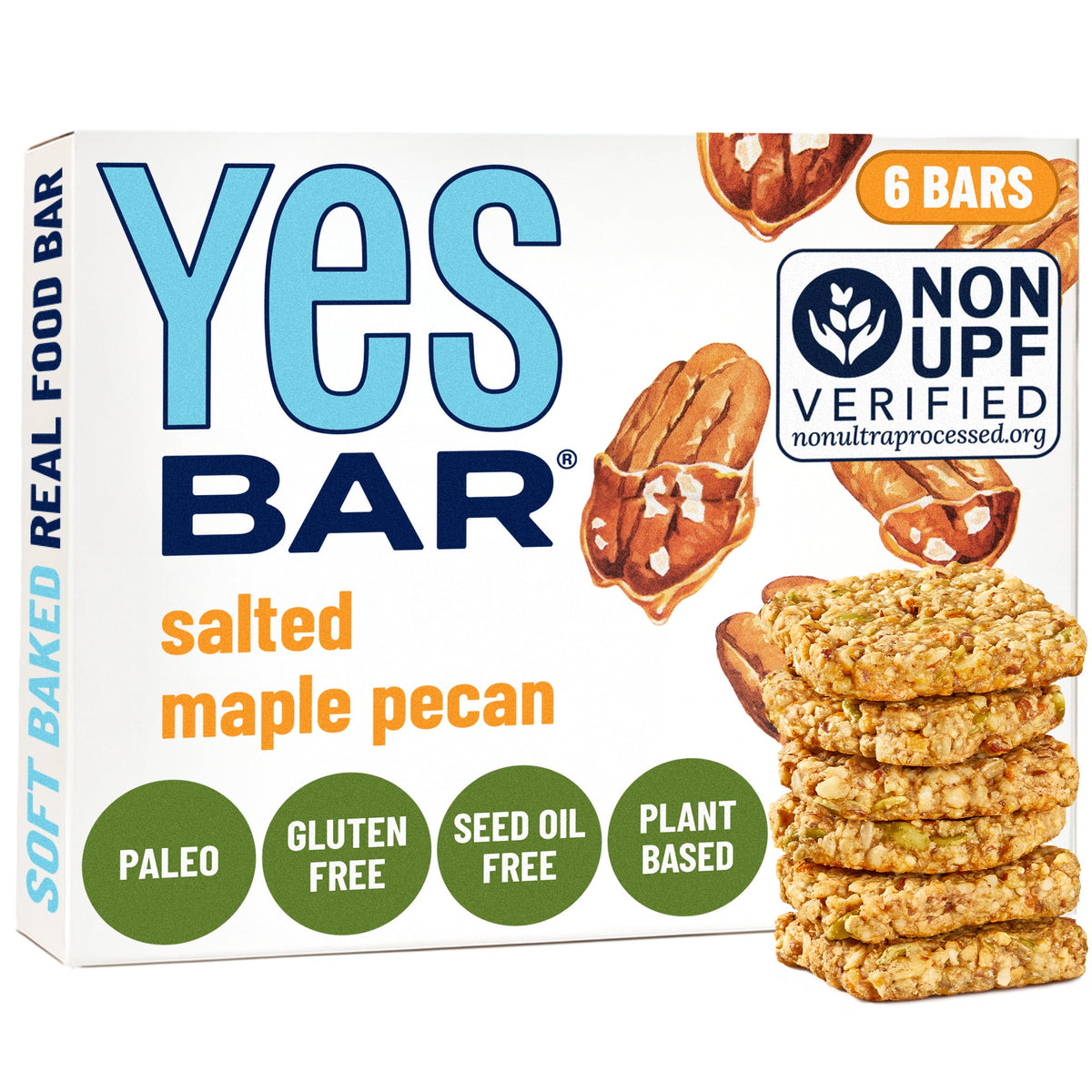 Yes Bar Salted Maple Pecan Six Pack