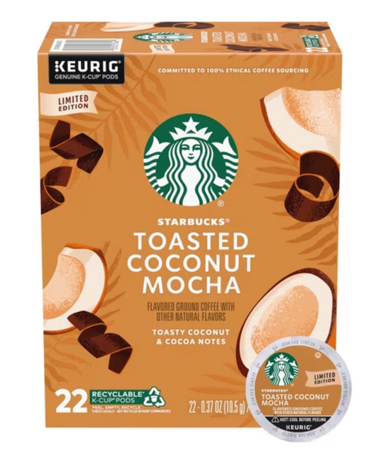 Starbucks Toasted Coconut Mocha K-Cup Coffee Pods