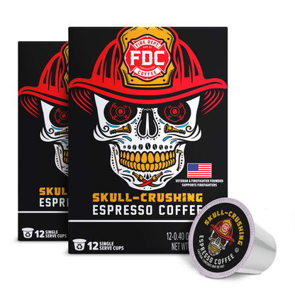 Fire Department Coffee Skull Crushing Espresso Coffee Pods