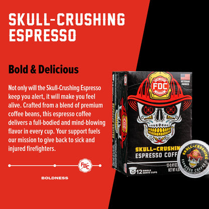 Fire Department Coffee Skull Crushing Espresso Coffee Pods