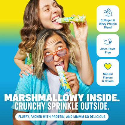 Blue Razz Blast Sour Puff Protein Bar | Built Snack